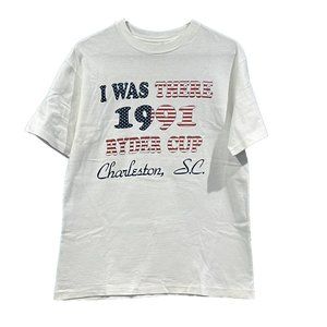 Vintage I Was There 1991 Ryder Cup S.C Golf Single Stitch Shirt Size Medium